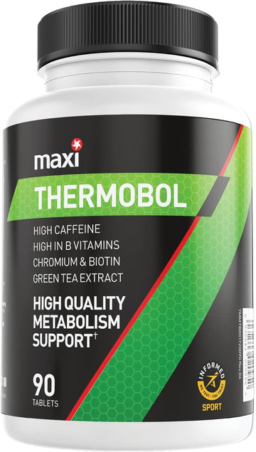 Maxinutrition β Thermobol - Contains Chromium And Biotin, High In B Vitamins - 100Mg Green Tea Extract, 130Mg Caffeine Per Serving, 90 Tablets