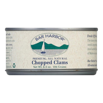 Bar Harbor Foods All Natural Chopped Clam, 6.5 Ounce - 12 Per Case.12