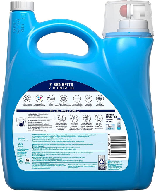 Downy Clean Breeze Liquid Fabric Conditioner (Fabric Softener), 164 Fl Oz, 190 Loads