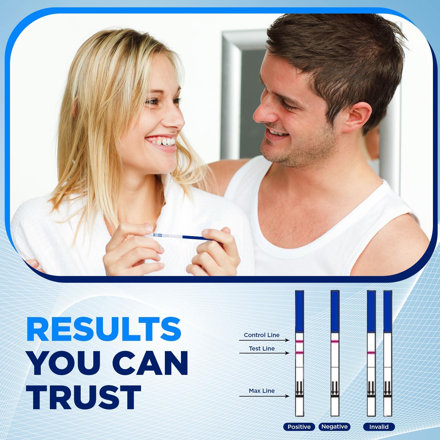 One Step: 50 x Ultra Early - 10mIU Wide Width Pregnancy Test Strips (Tests up to 6 Days Earlier) : Amazon.co.uk: Health & Personal Care