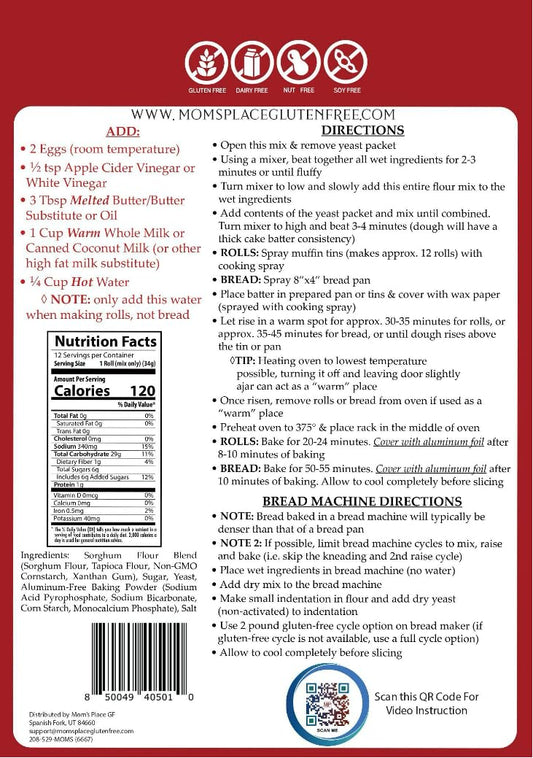 I Can'T Believe These Aren'T Wheat! Gluten-Free Rolls/Bread Mix