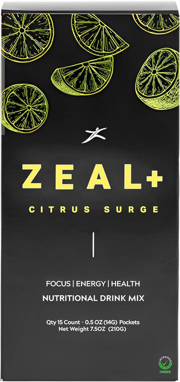 Zurvita Zeal + Push The Power Of Clean Energy Box - Citrus Surge - 210