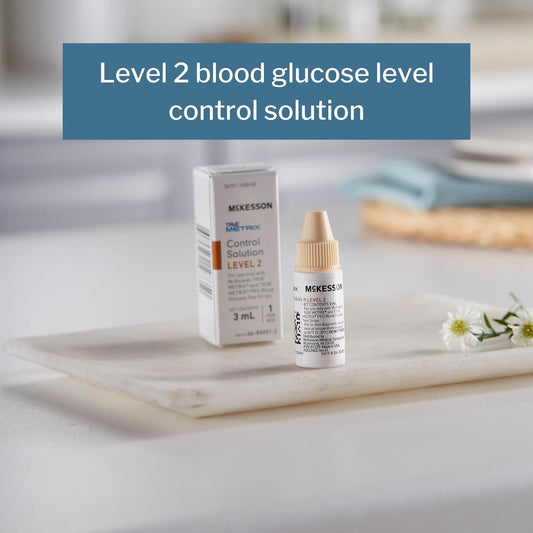 Mckesson True Metrix Blood Glucose Testing Control Solution, Level 2, 3 Ml Vial, 1 Count