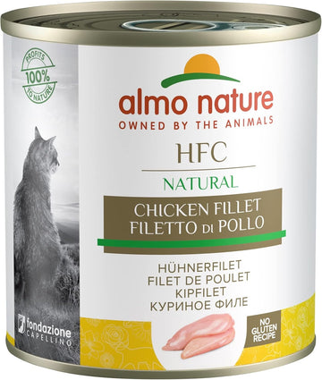 Almo Nature Hfc Natural Chicken Fillet Wet Cat Food, Pack Of 12 X 280G Tins5150