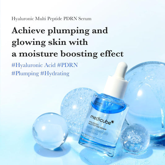Medicube Hyaluronic Multi Peptide Pdrn Serum For Glowing And Soothing | Lightweight Water Plumping Radiant Facial Serum For All Skin Type, Hydrating Moisturizer, Korean Skincare | 30Ml 1.01Fl.Oz
