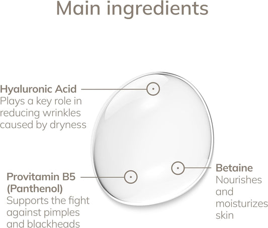 Geske | Hyaluronic Acid Serum | For Dry Skin | Facial Care Hyaluronic Acid With Triple Structure | Anti-Aging Serum | Vegan Formula | Without Animal Testing | Complements Geske Smartappguided⢠Devices