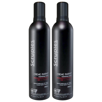Scruples Creme Parfait Volumizing Foam - Rich & Weightless Styling Foam for Ultimate Smoothing Control, Hydration & Frizz-Free Hold - Alcohol-Free Hair Mousse for All Hair Types (Pack of 2)