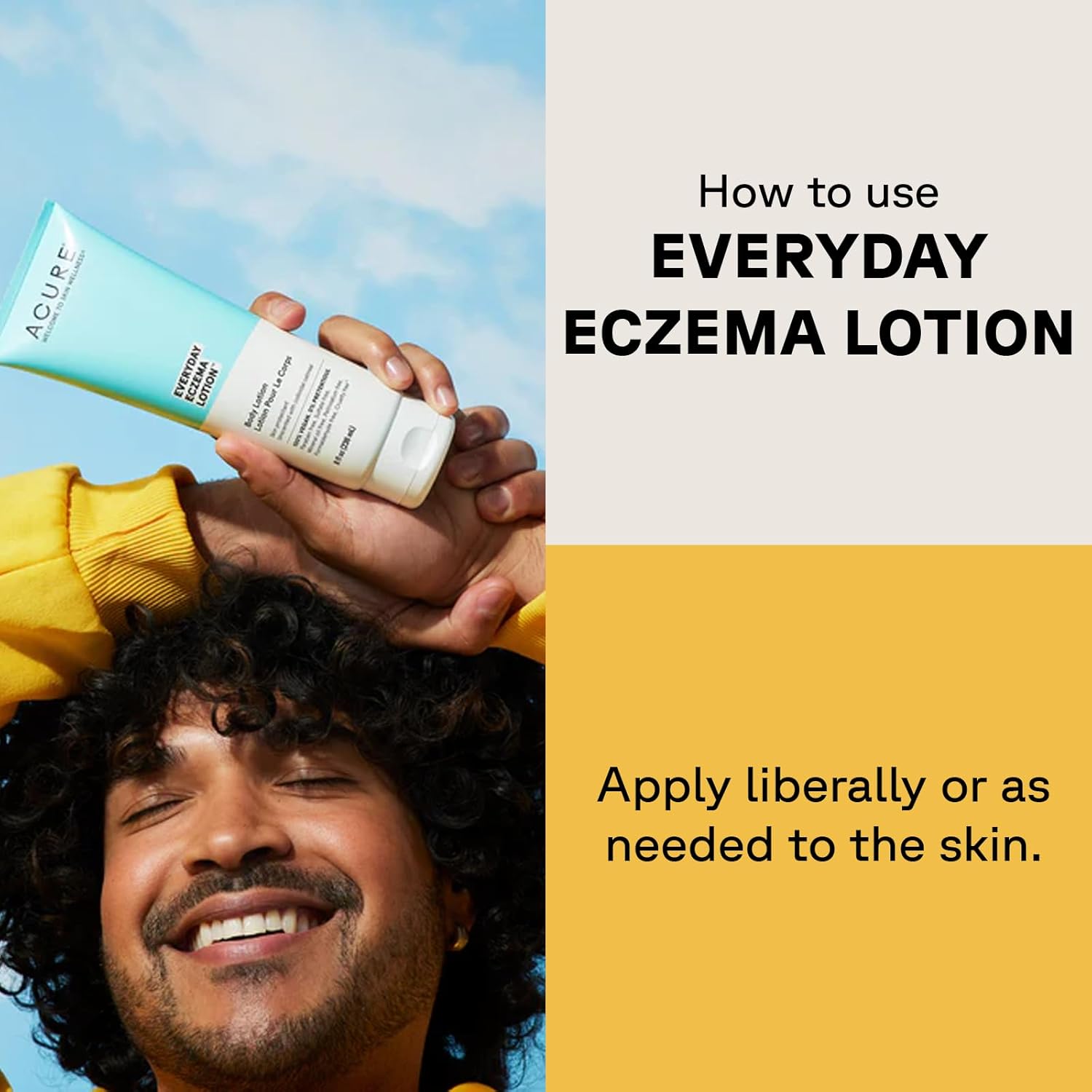 Acure Everyday Eczema Lotion - Daily Skin Protectant With 2% Colloidal Oatmeal For Sensitive, Easily Irritated Skin & Cocoa Butter For Moisturizing Dry Chapped Skin - 100% Vegan - Unscented, 8 Fl Oz : Beauty & Personal Care