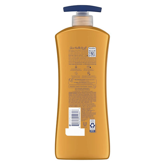 Vaseline Intensive Care Hand And Body Lotion Almond Smooth For Rich Moisturization 20.3 Oz