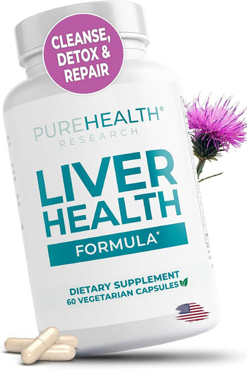 Liver Health β Liver Cleanse Detox & Repair With Artichoke Extract, Milk Thistle, Dandelion Root, Turmeric, Berberine To Healthy Liver Renew With 11 Natural Nutrients, 30 Days Supply