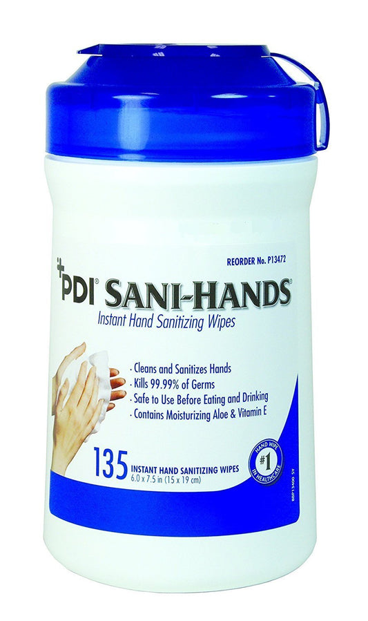 Sani Hands Alc Antimicrogel Hand Wipes 135 Per Canister : Health & Household