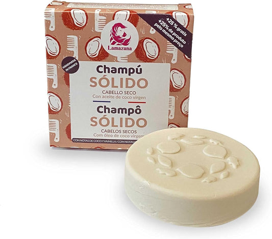 Lamazuna Solid Vanilla And Coconut Shampoo For Dry Hair, 70 Ml