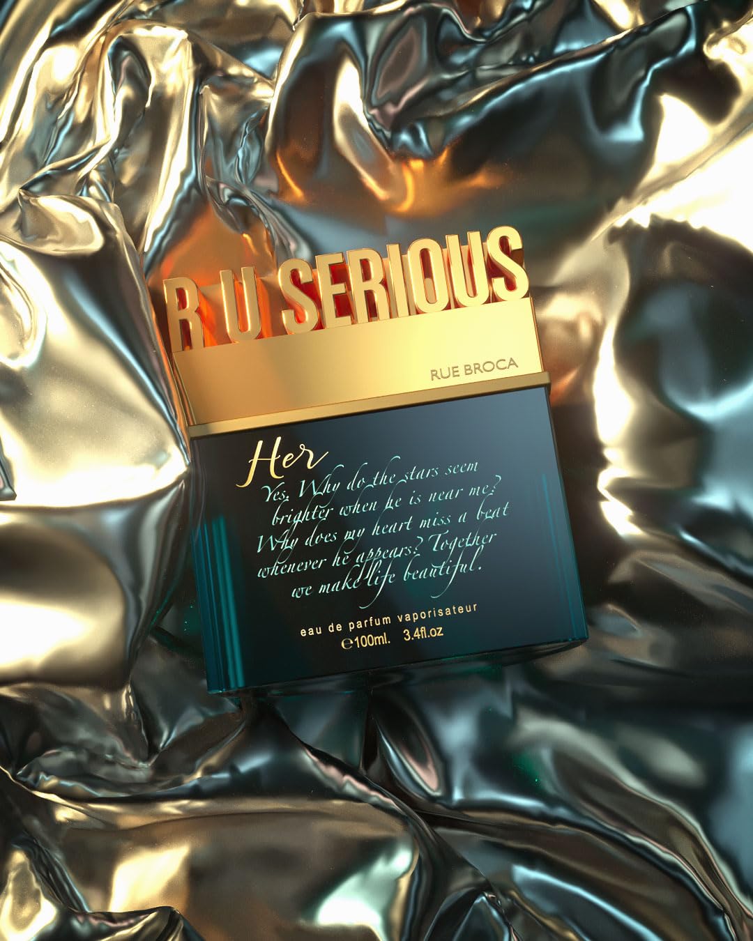 Rue Broca R U Serious Him Eau De Parfum Spray For Men, 3.4 Fl. Oz β Aromatic, Fresh, And Sensual Masculine Fragrance : Beauty & Personal Care