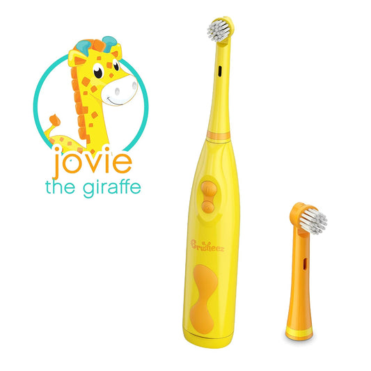 BrusheezĀ® Electronic Toothbrush Replacement Brush Heads 2 Pack (Jovie The Giraffe)