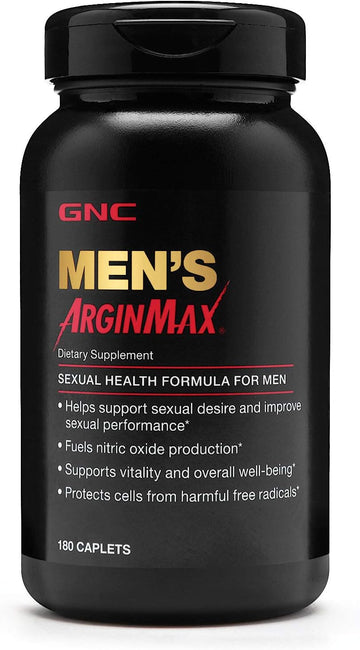 Gnc Mens Arginmax Sexual Health Supplement For Men, 90 Count, Supports Blood Flow And Vitality