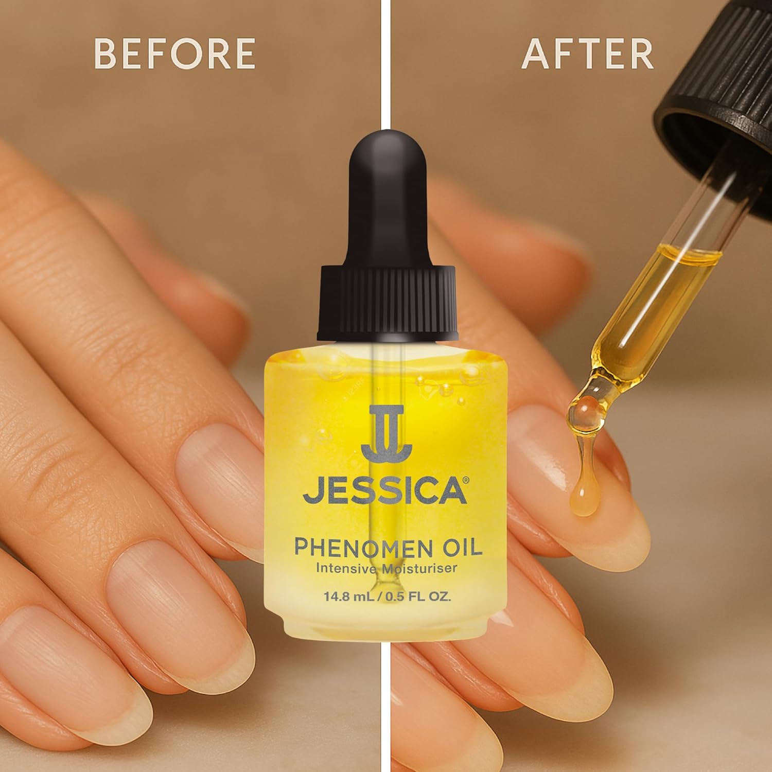 JESSICA Phenomen Cuticle Oil for Nails, Intensive Moisturiser, Natural Jojoba, Almond and Rice Oils, Heals, Rehydrates, 14.8ml : Amazon.co.uk: Beauty
