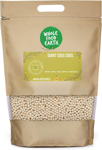 Wholefood Earth Giant Cous Cous 3 Kg | Gmo Free | Natural | Source Of Fibre