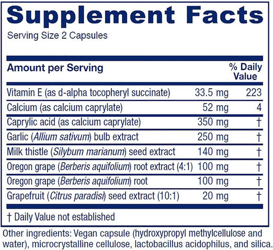 Vitanica Candidastat, Yeast Balance Supplement And Support, Vegan, 120 Capsules