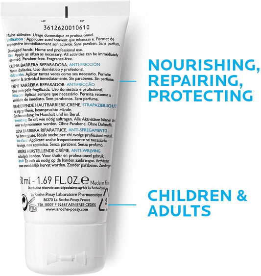 La Roche-Posay Cicaplast Hand Cream For Dry And Chapped Hands 50Ml
