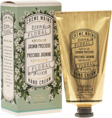 Panier Des Sens - Jasmine Hand Cream - Hand Cream For Very Dry Hands And Skin - For Women And Men - With Almond & Olive Oil - Vegan Made In France 96% Natural Ingredients - 75Ml