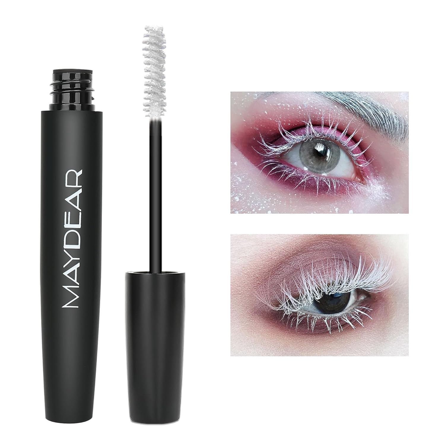 Maydear White Mascara – Volumizing, Curling & Lengthening Mascara For Intense Definition & Long-Lasting Smudge-Proof Wear – Perfect For Party & Stage Makeup : Beauty & Personal Care