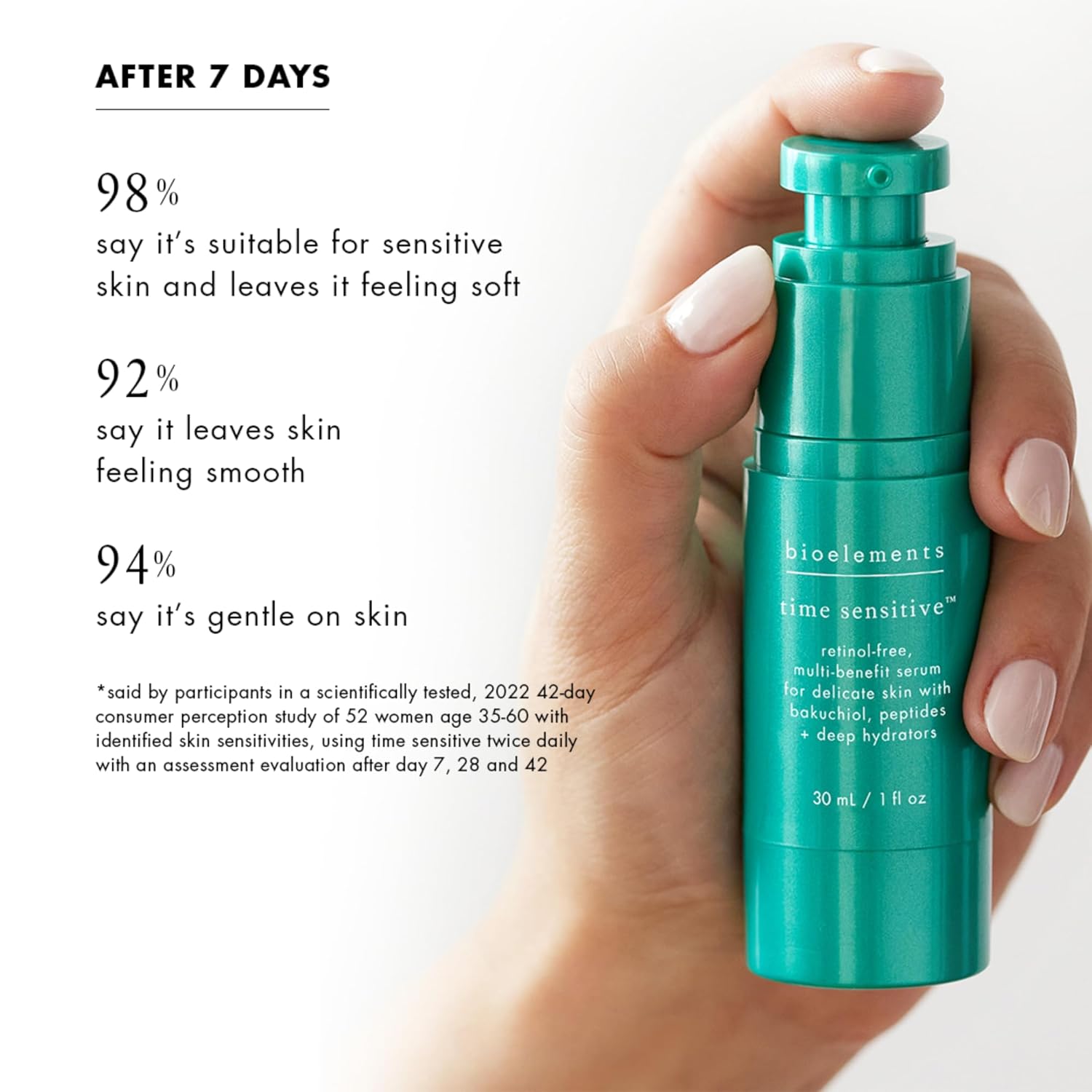 Bioelements Time Sensitive - 1 Fl Oz - Retinol-Free, Multi-Benefit Serum - Targets Premature Aging - For Sensitive Skin - Vegan, Gluten Free : Beauty & Personal Care