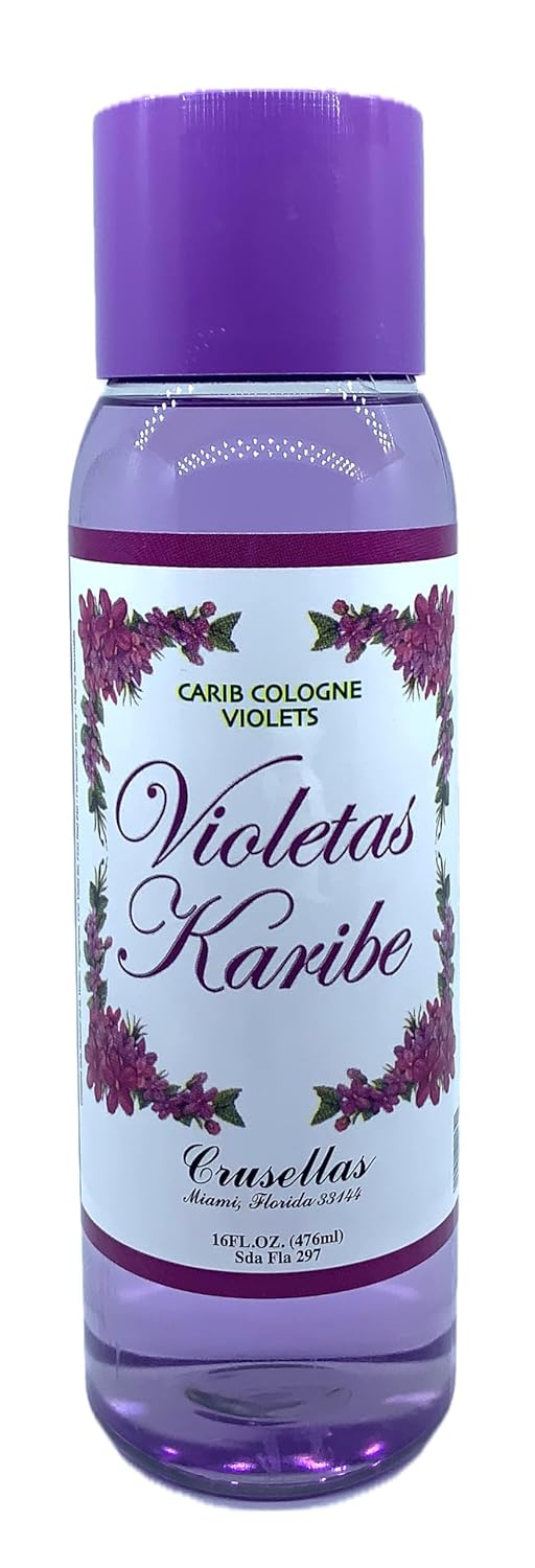 Crusellas Violetas Karibe (Caribbean Violets) Splash Cologne 16 Fl. Oz. : Beauty & Personal Care