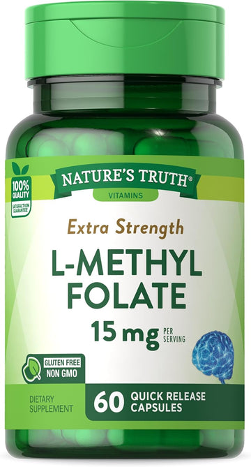 Nature'S Truth L Methylfolate 15Mg | 60 Capsules | Non-Gmo & Gluten Free Supplement | Extra Strength