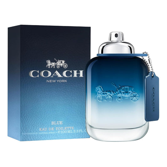 Coach Blue Eau De Toilette Travel Spray - Long Lasting Fragrance With Notes Of Lime Oil, Black Pepper & Amber - Fougere & Aquatic - 0.5 Fl. Oz. : Beauty & Personal Care
