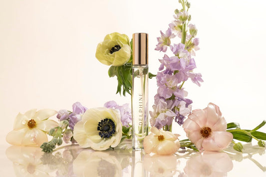 Natural Perfume Mist, Delphine, 0.3 Fl Oz, Travel Size, Purse Spray