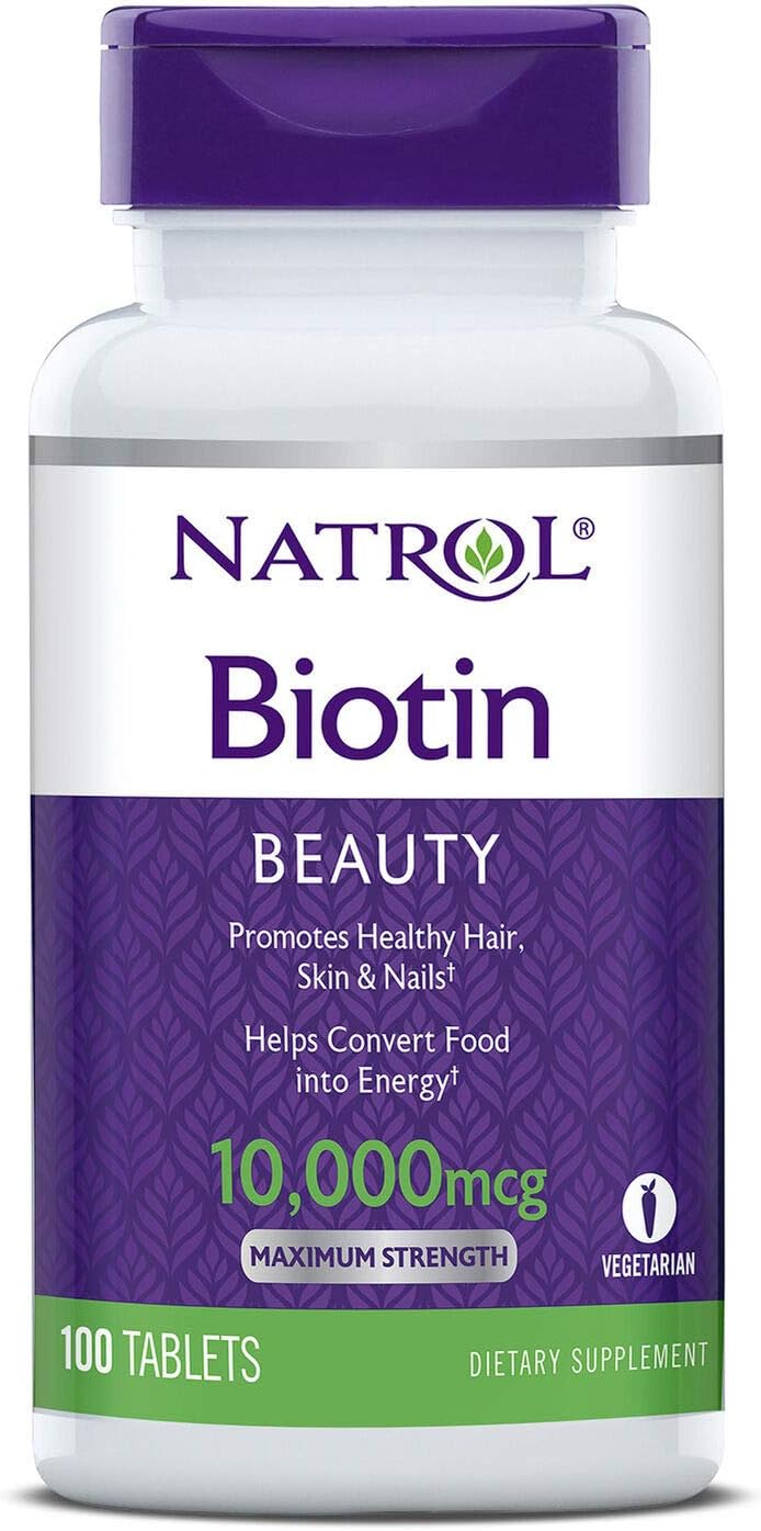 Natrol Biotin Tablet 10000 Mcg, 100 Count (Pack Of 1)