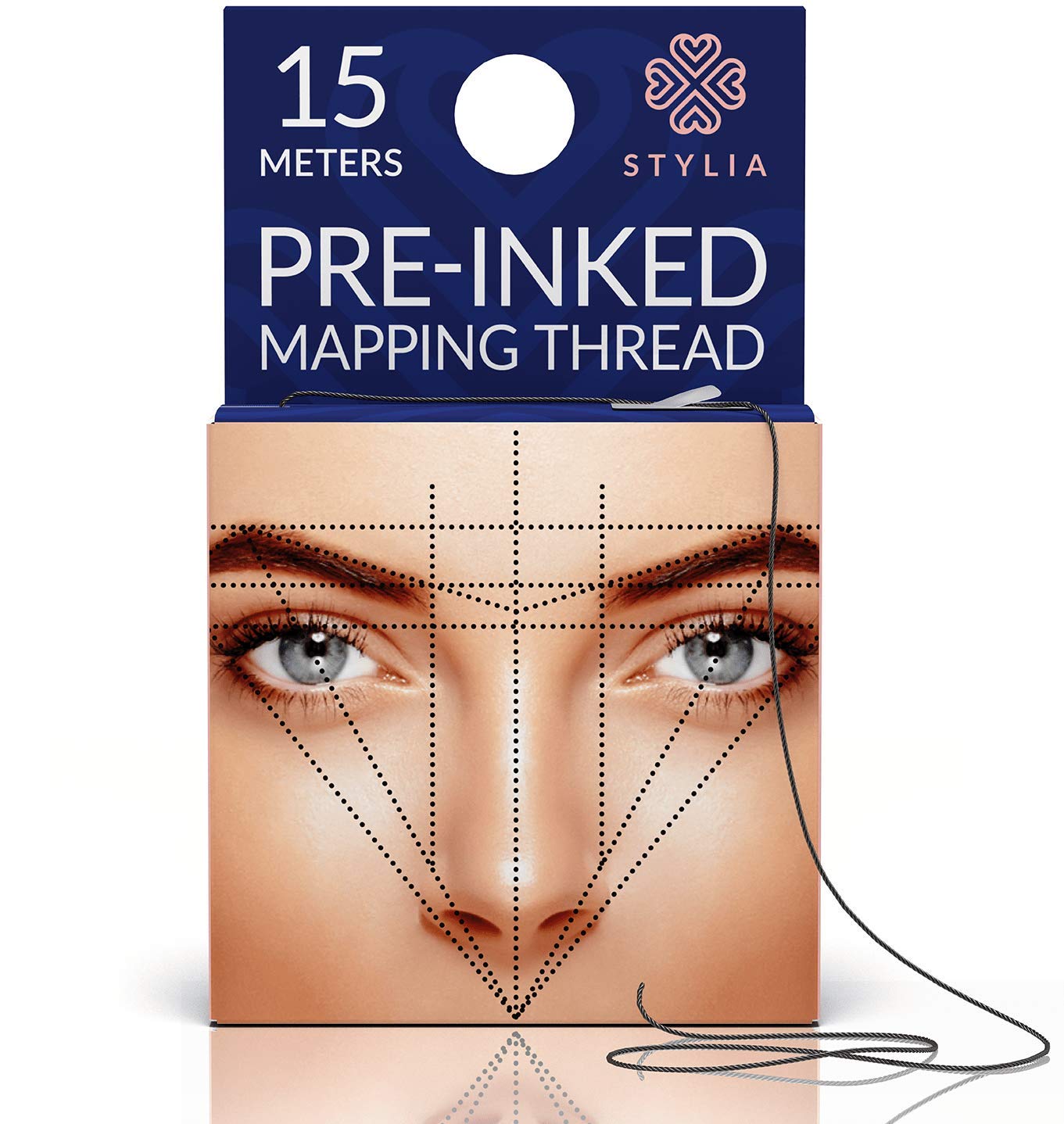 Microblading Supplies Pre-Inked Eyebrow Mapping String – 30 Meters - Ultra-Thin, Mess-Free Thread, Create A Crisp, Spot-On Brow Map Every Time – Hypoallergenic, Cosmetic Grade For Permanent Makeup