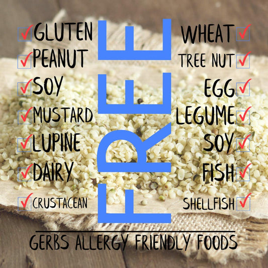 Gerbs Raw Hemp Seed Kernels 2 Lbs. Premium Grade | Freshly Harvested Hemp Hearts & Packaged In Resealable Bulk Bag | Non-Gmo, Keto & Paleo |Packed With Plant Protein & Omega 3, 6 | Gluten Peanut Free