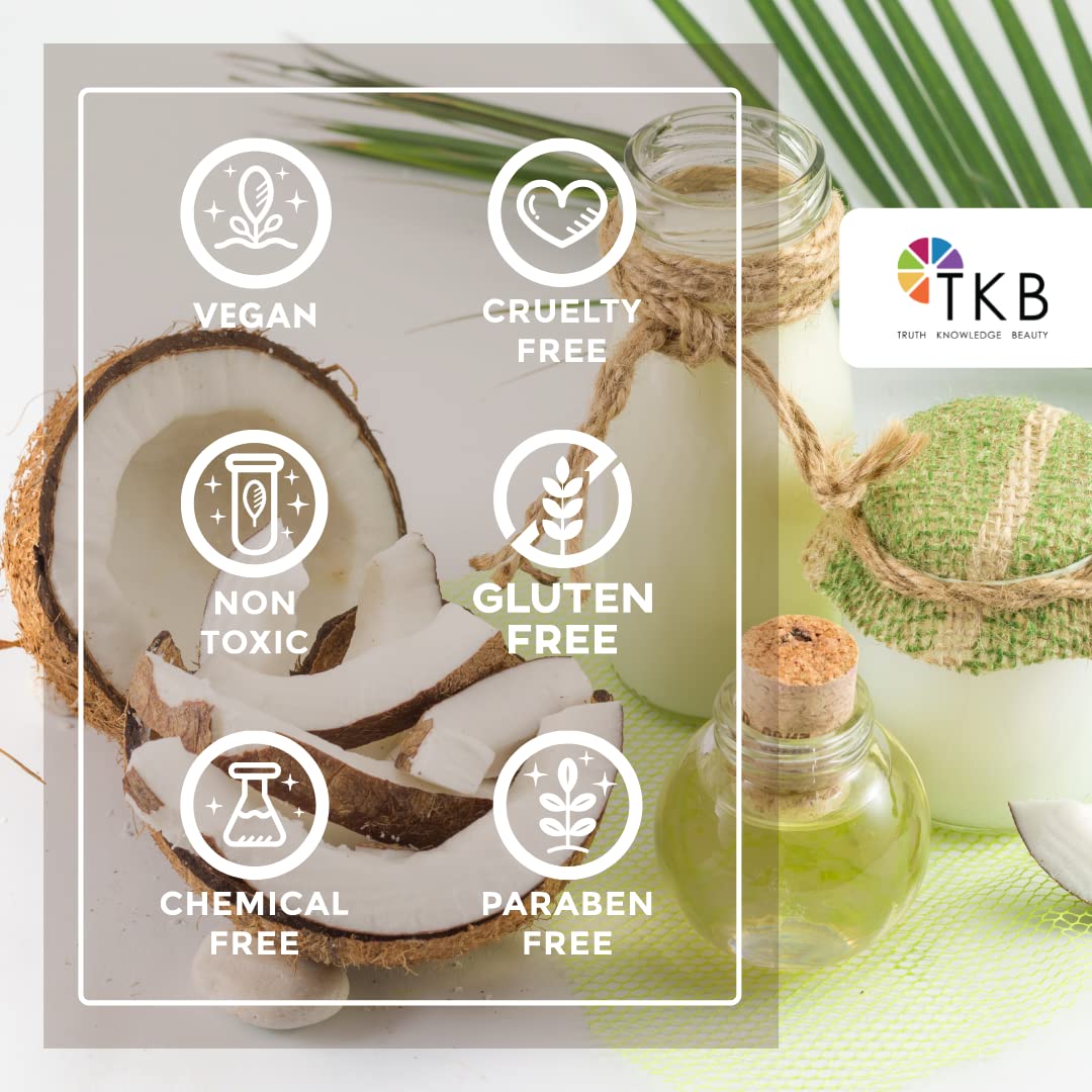Tkb Fractionated Coconut Oil| Pure Coconut Oil For Skin, Hair, Body| Lip Gloss Making, Lip Moisturizer (2Floz (59Ml)) : Beauty & Personal Care