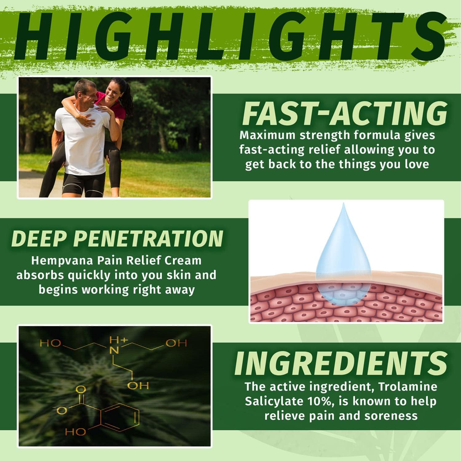 Hempvana Original Pain Relief Cream, Maximum Strength, 4 Oz Jar : Health & Household