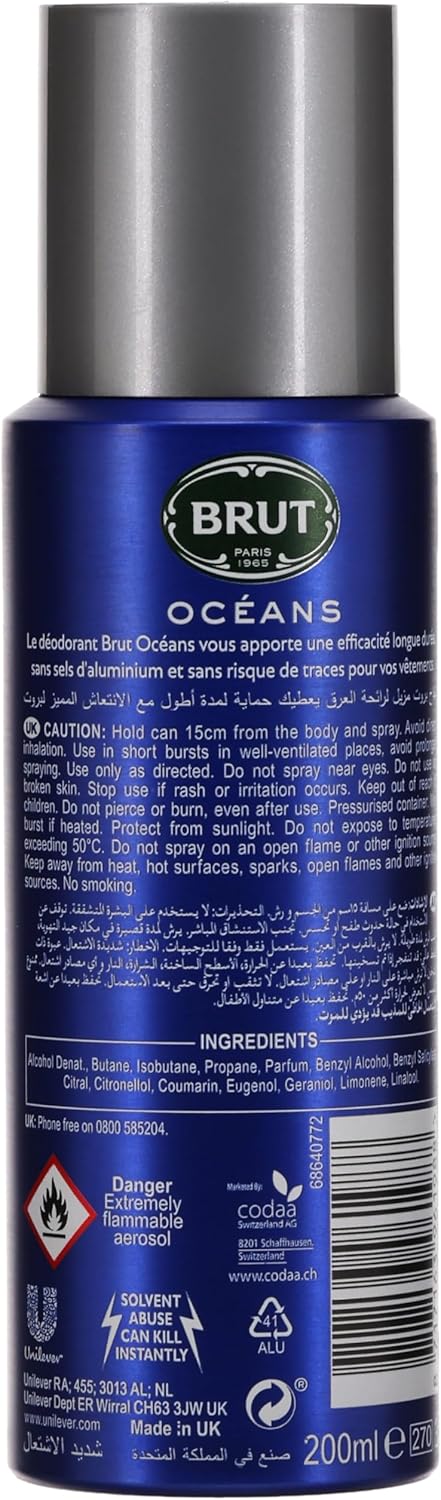 Brut Oceans Blue Body Spray 200 Ml