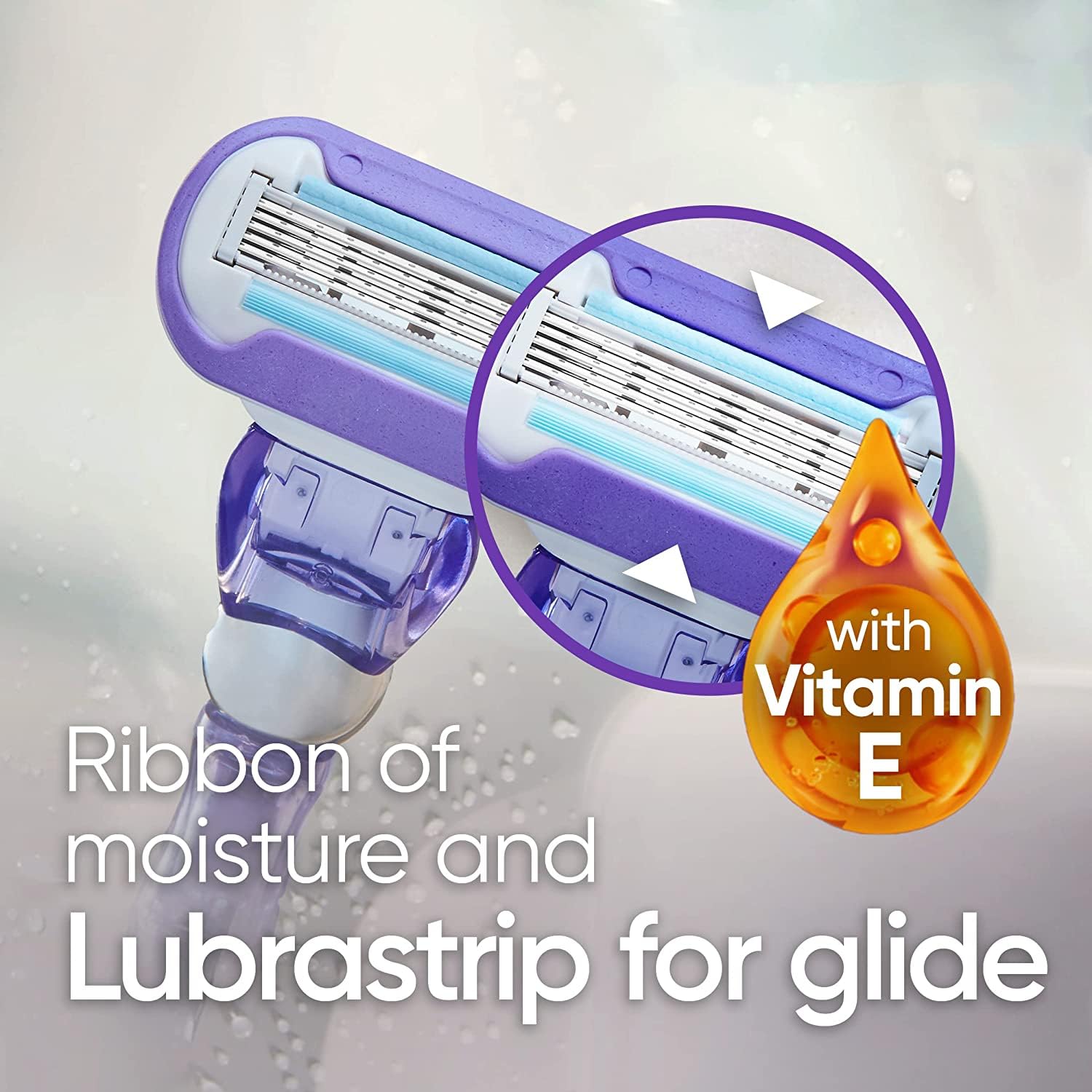 Gillette Venus Extra Smooth Swirl Razors for Women , 1 Razor , 4 Razor Blade Refills , Flexiball Handle a Close , Shave : Beauty & Personal Care