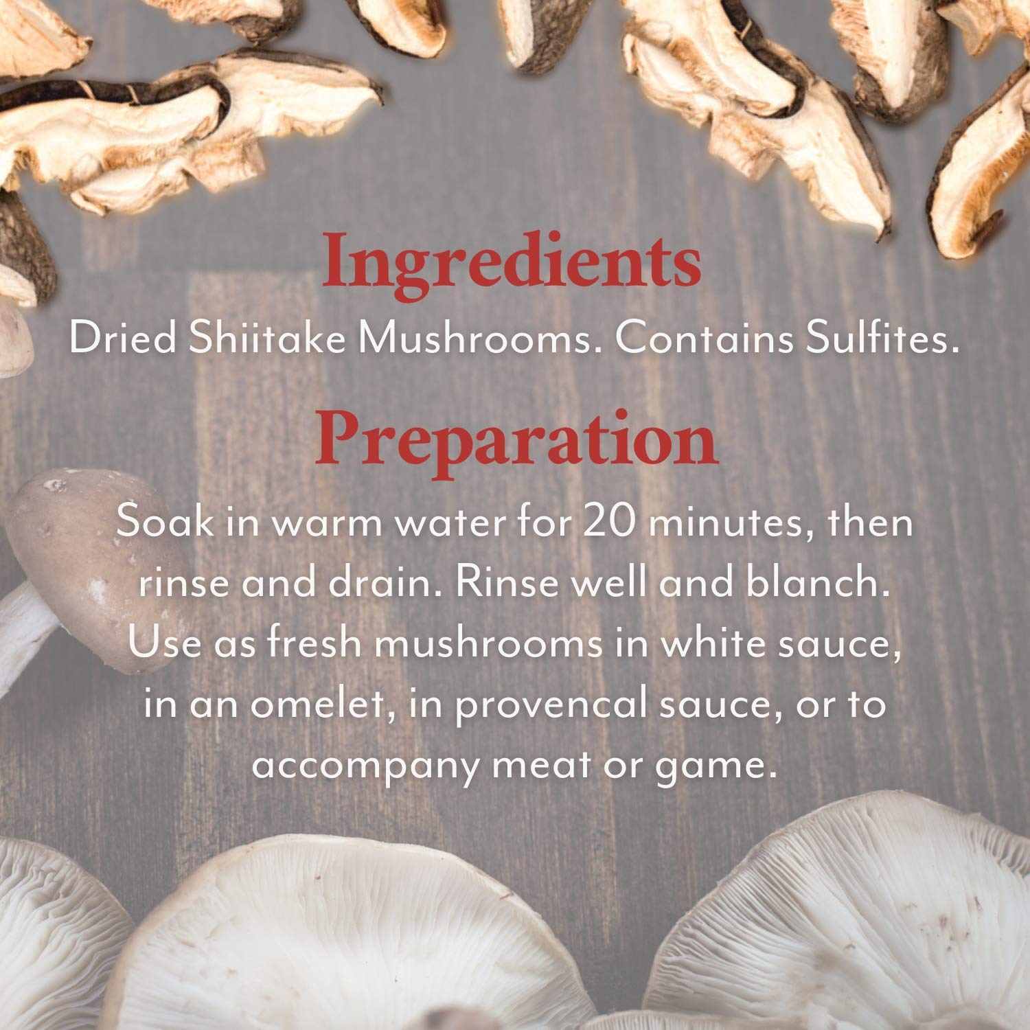 Roland Foods Premium Dried Sliced Shiitake Mushrooms, Specialty Imported Food, 12-Ounce Jug : Canned And Jarred Mushrooms : Grocery & Gourmet Food