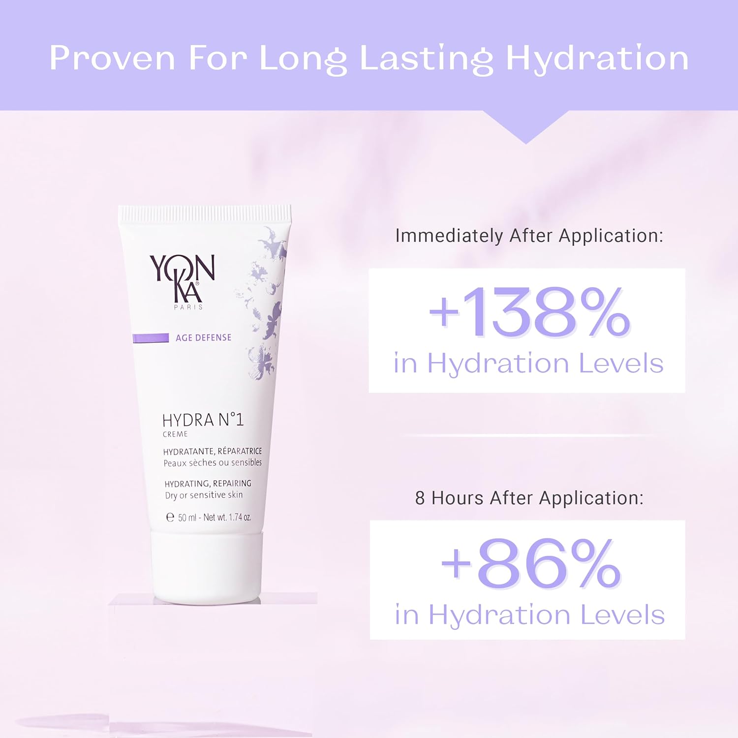Yon-Ka Daily Reparative Moisturizer, Hydra No. 1 Creme - Rich Anti-Aging Skincare With Hyaluronic Acid, Vitamins A, C & E For Dry Skin, Paraben-Free, 15Ml : Beauty & Personal Care
