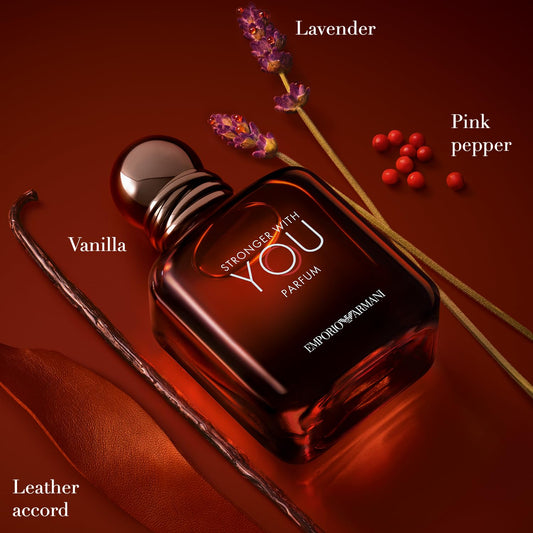 Armani Beauty - Stronger With You - Parfum - Cologne For Men - Woody & Ambery Fragrance - Rum, Bergamot, Lavendar, Cedarwood, And Vanilla Notes - 1.7 Fl Oz : Beauty & Personal Care