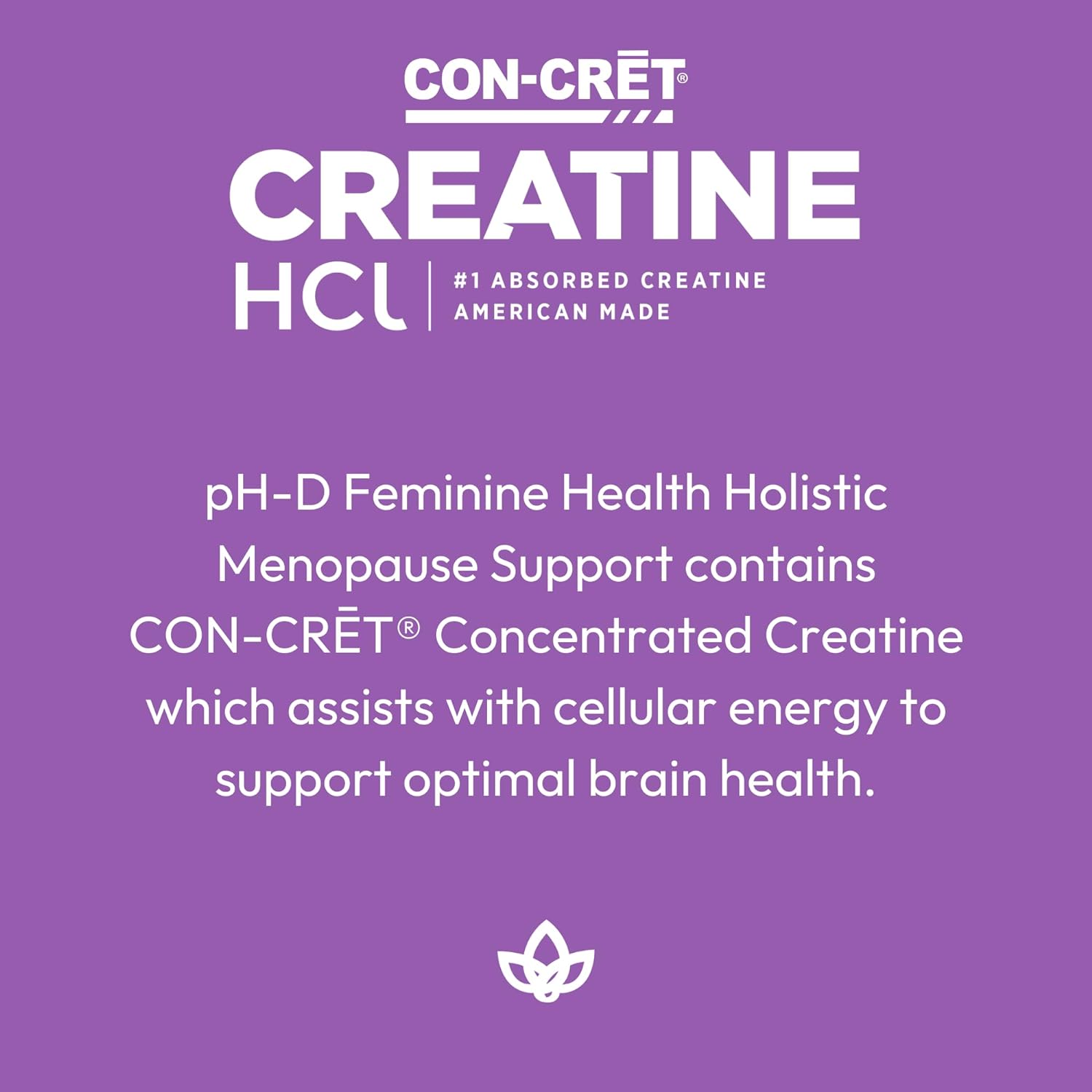 pH-D Feminine Health - Holistic Menopause Support - Oral Supplement with CON-CRET Concentrated Creatine, Sage, Rhodiola, and Black Cohosh - 30 Count : Health & Household