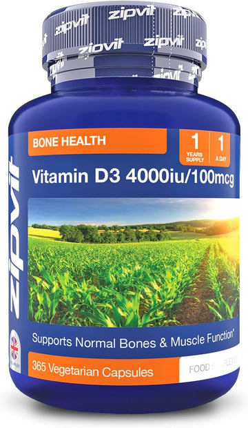 Zipvit Vitamin D3 4000Iu, 180 High Strength Vitamin D Softgels, Support Your Immune System, 6 Month Supply