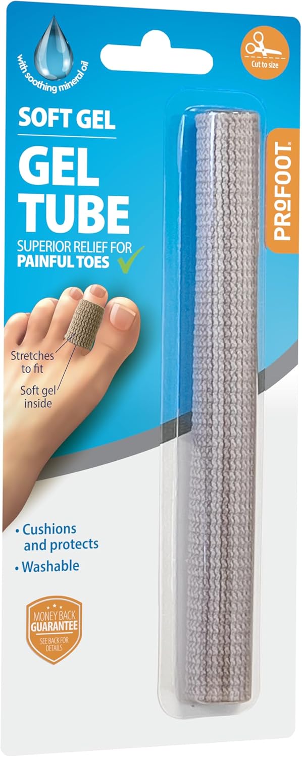 Profoot Gel Tube - Superior Relief for Painful Toes - SoftGel Tube Padding and Protection for Painful Corns, Bunions and Hammer Toe - 15cm, Cut to Size - Washable & Reusable - Finger & Toe Protection : Amazon.co.uk: Health & Personal Care