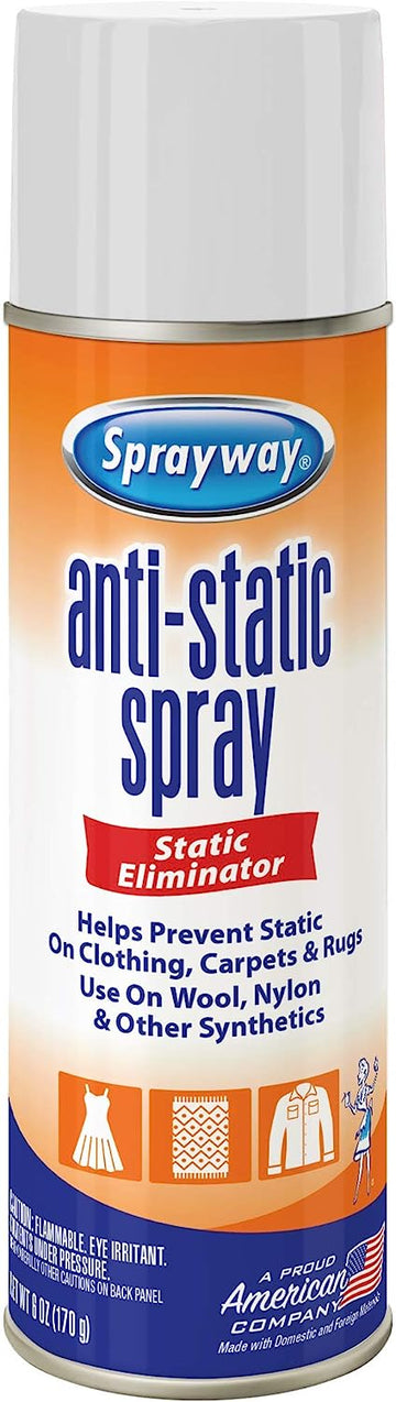 Sprayway Sw956R Residue-Free Anti-Static Spray, Reduce Static Cling, Eliminate Static Shock, 6 Oz