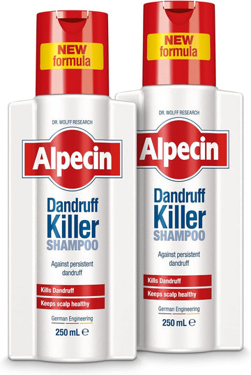 Alpecin Dandruff Killer Shampoo 2X 250Ml | Effectively Removes And Prevents Dandruff | Hair Care For Men Made In Germany