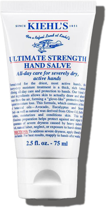 Kiehl'S Ultimate Strength Hand Salve, Deeply Hydrating Hand Lotion, Protects And Repairs Dry Hands, 75Ml