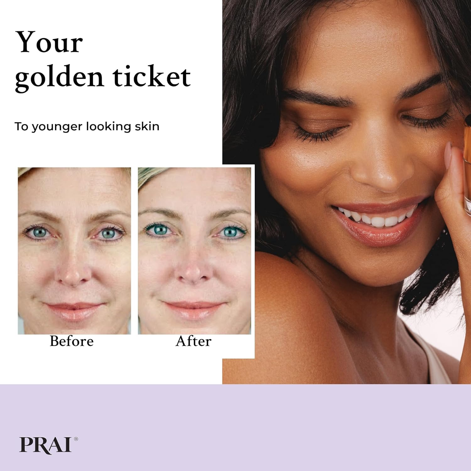 PRAI 24k Gold Caviar Wrinkle Repair Creme 50ml - Intensive Real 24K Gold - Advanced Anti-Ageing Anti-Wrinkle Skincare - Hydrates, Firms, Brightens Skin - With Hyaluronic Acid, Peptides & Sunflower Oil : Amazon.co.uk: Beauty