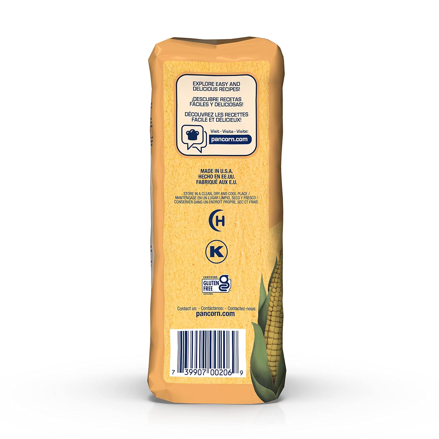 P.A.N. Yellow Corn Meal β Pre-cooked Gluten Free and Kosher Flour for Arepas (2.2 lb/Pack of 4) : Grocery & Gourmet Food