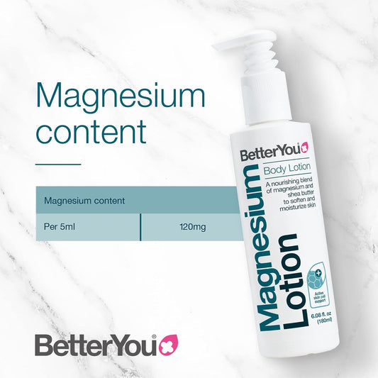 Betteryou Magnesium Body Lotion - Body Cream With Magnesium And Shea B