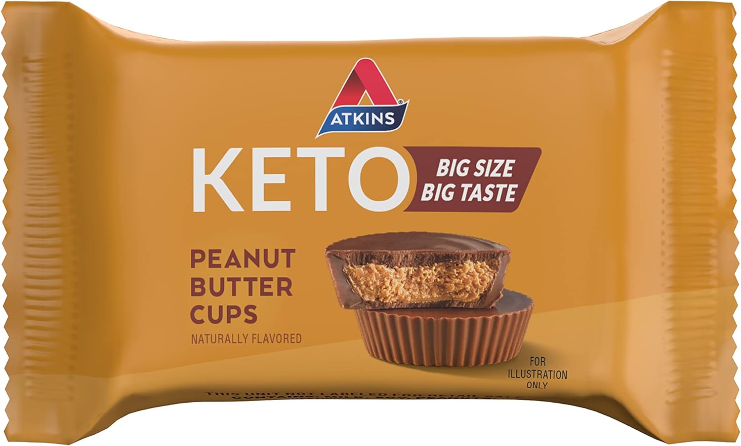 Peanut Butter Cups, 8 Cups, 1.06 oz (30 g) Each, Atkins : Grocery & Gourmet Food